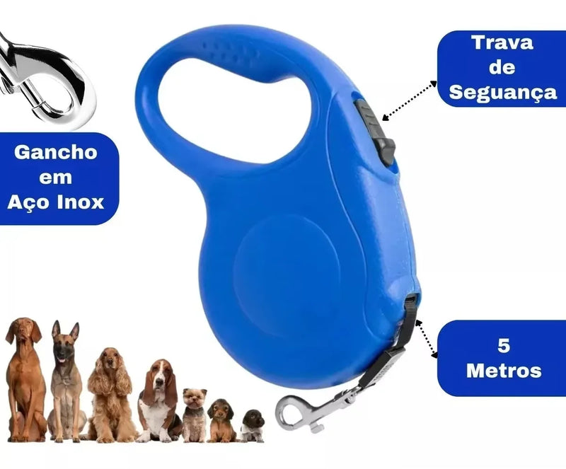 5 Meters Length Pet Dog Retractable Guide Collars