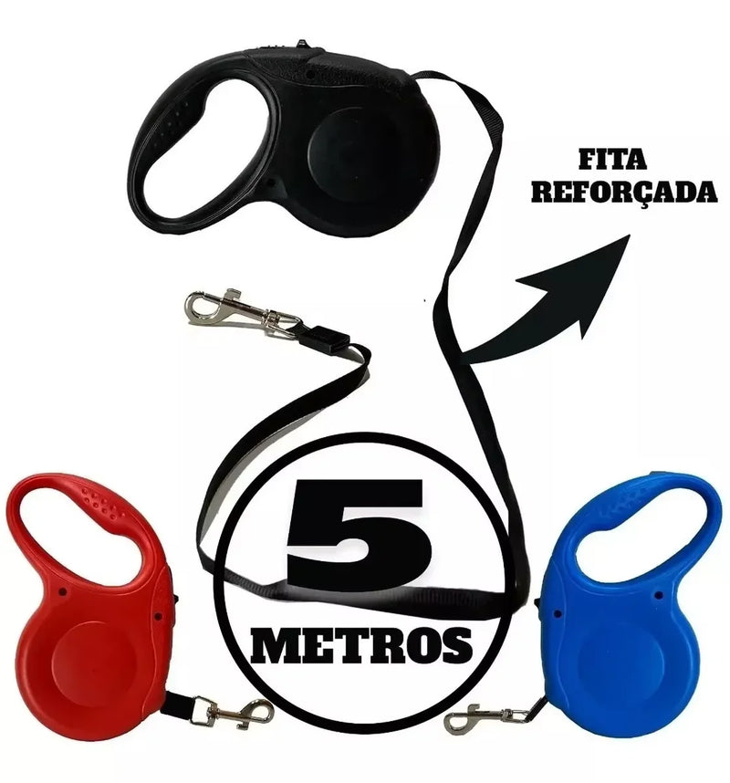 5 Meters Length Pet Dog Retractable Guide Collars