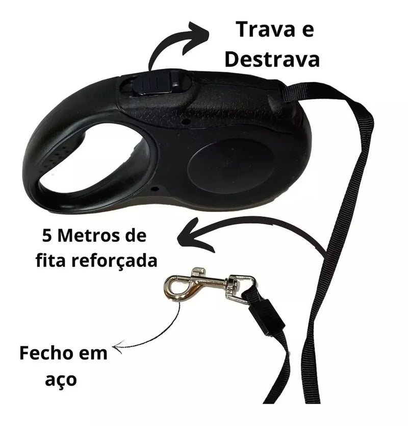 5 Meters Length Pet Dog Retractable Guide Collars