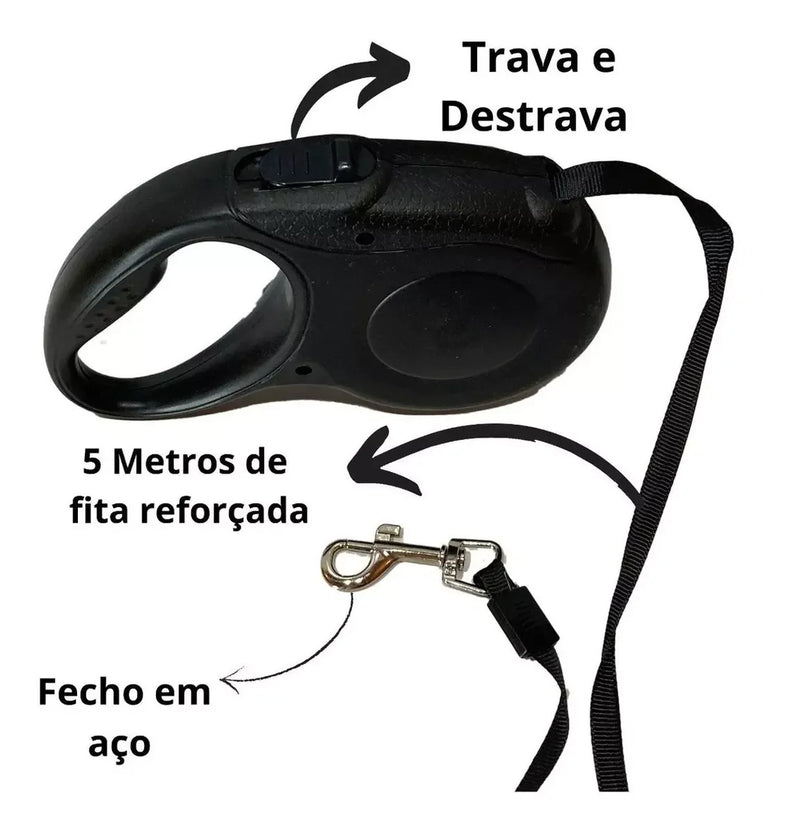 5 Meters Length Pet Dog Retractable Guide Collars